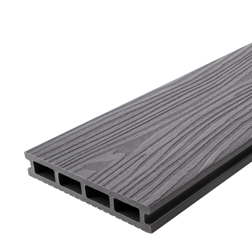 Террасная доска T-DECKS из ДПК серого цвета с противоскользящей поверхностью 87036577 STLM-1530337