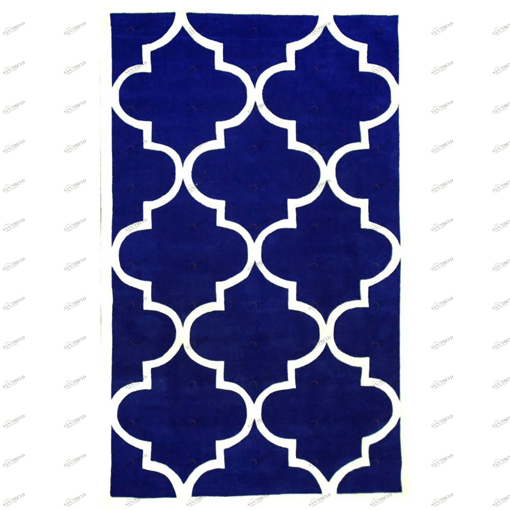 Ковер Trelli синий 240х330 DOLLY CAPRETS ДИЗАЙНЕРСКИЕ, ТРЕЛЬЯЖНЫЙ УЗОР 015146 Белый;синий 