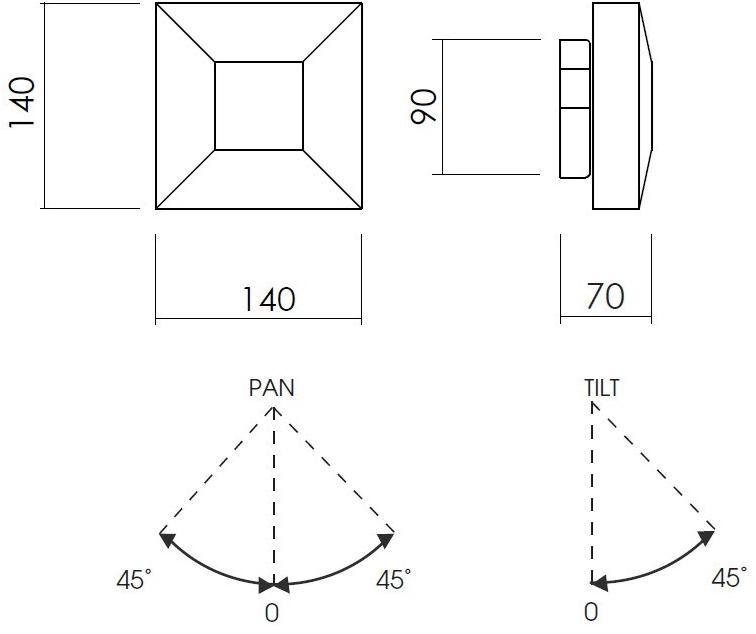 NEXO LUCE Регулируемый светодиодный стальной настенный светильник Oxen wall/ceiling lamp 7130c0 - Вид №5
