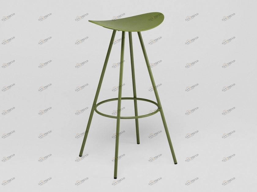 ENEA Высокий табурет с подставкой для ног из стали и полипропилена Coma sun-id-1368638