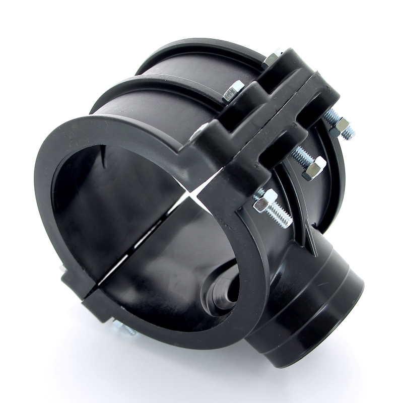 Врезка монтажная Unidelta зажим-В 125 x 2" 4 болта, для труб ПНД полипропилен PP-B 1019125007 - Вид №5