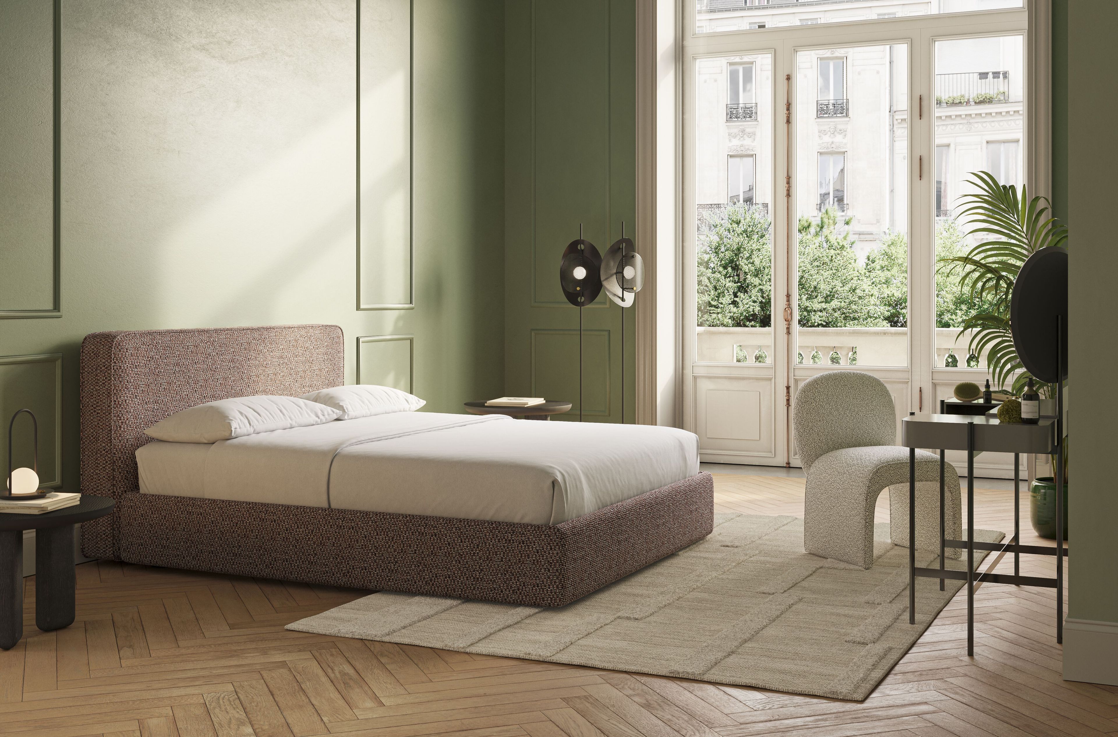 Мягкая кровать из ткани Liu Jo Living Collection BLISS ARCH-00022608 - Вид №4