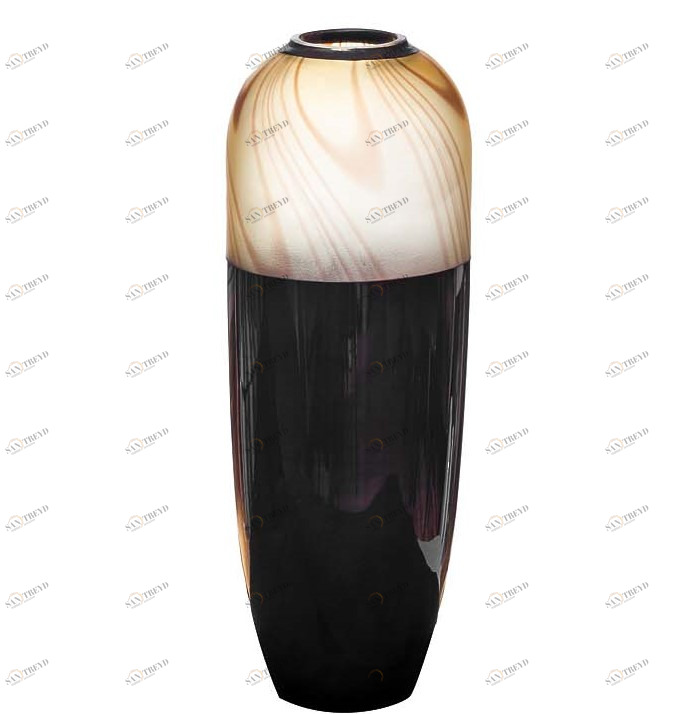 Ваза Choco 15*41 (темно-шоколадная) GARDA DECOR - 033969 Черный 
