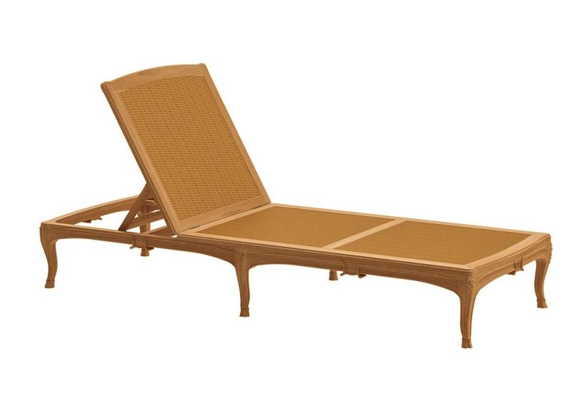 ASTELLO Садовая кушетка из тикового дерева Fleur de lys sun-id-1493384 - Вид №4