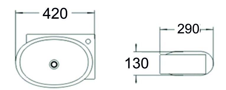Раковина чаша SL-2022R SANTILINE  - Вид №1