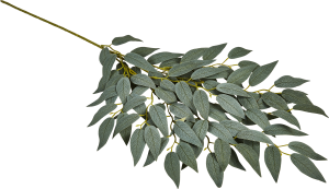 86762946 Искусственная ветка Фикус 11x40 см полиэстер цвет зеленый STLM-0071432 Santreyd