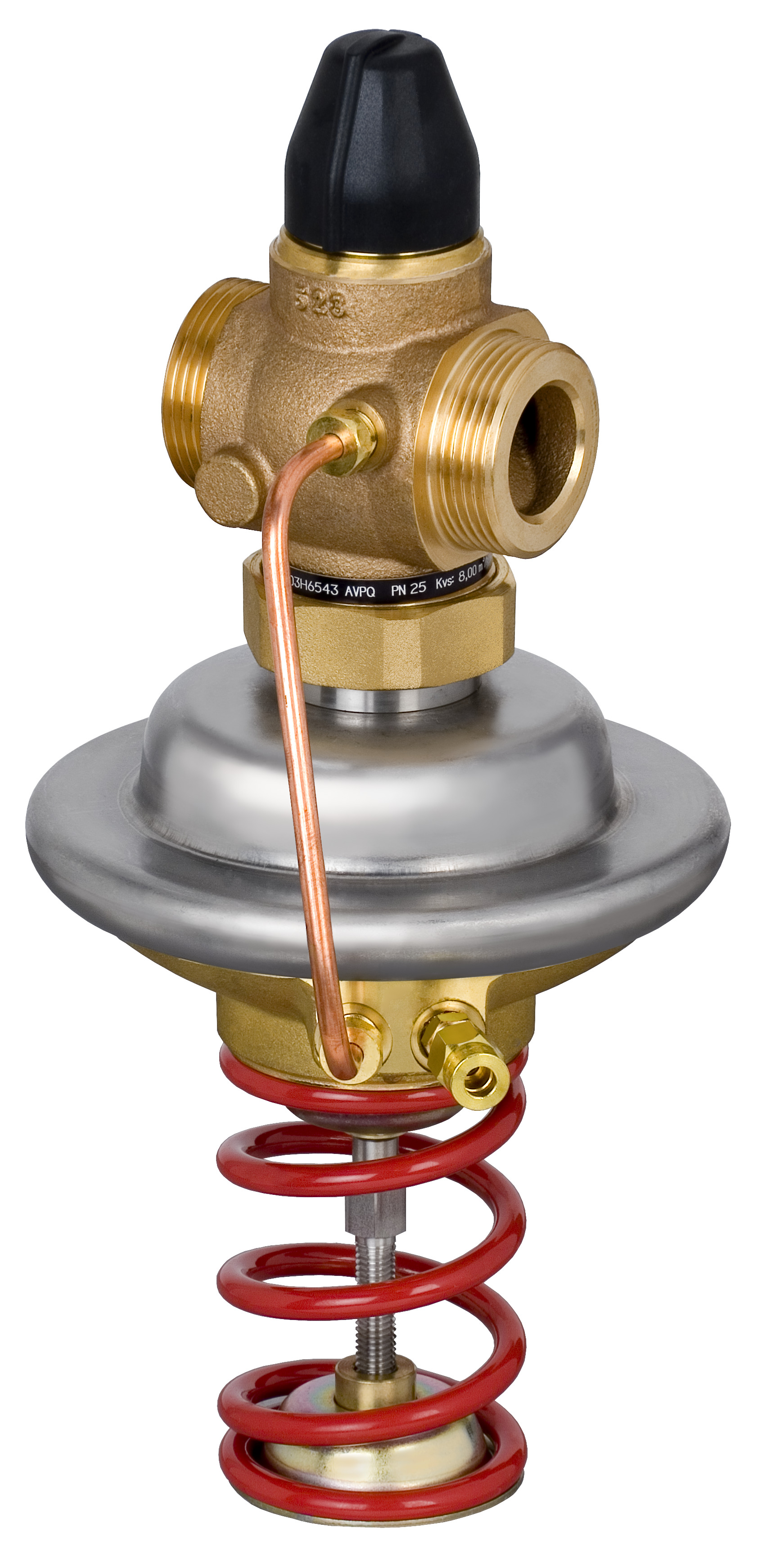 Danfoss Регулятор перепада давления AVPQ для монтажа на обратном трубопроводе РПД AVPQ PN25 15/1,6/0,3-2/0,2/рез./обр 003H6539  - Вид №3