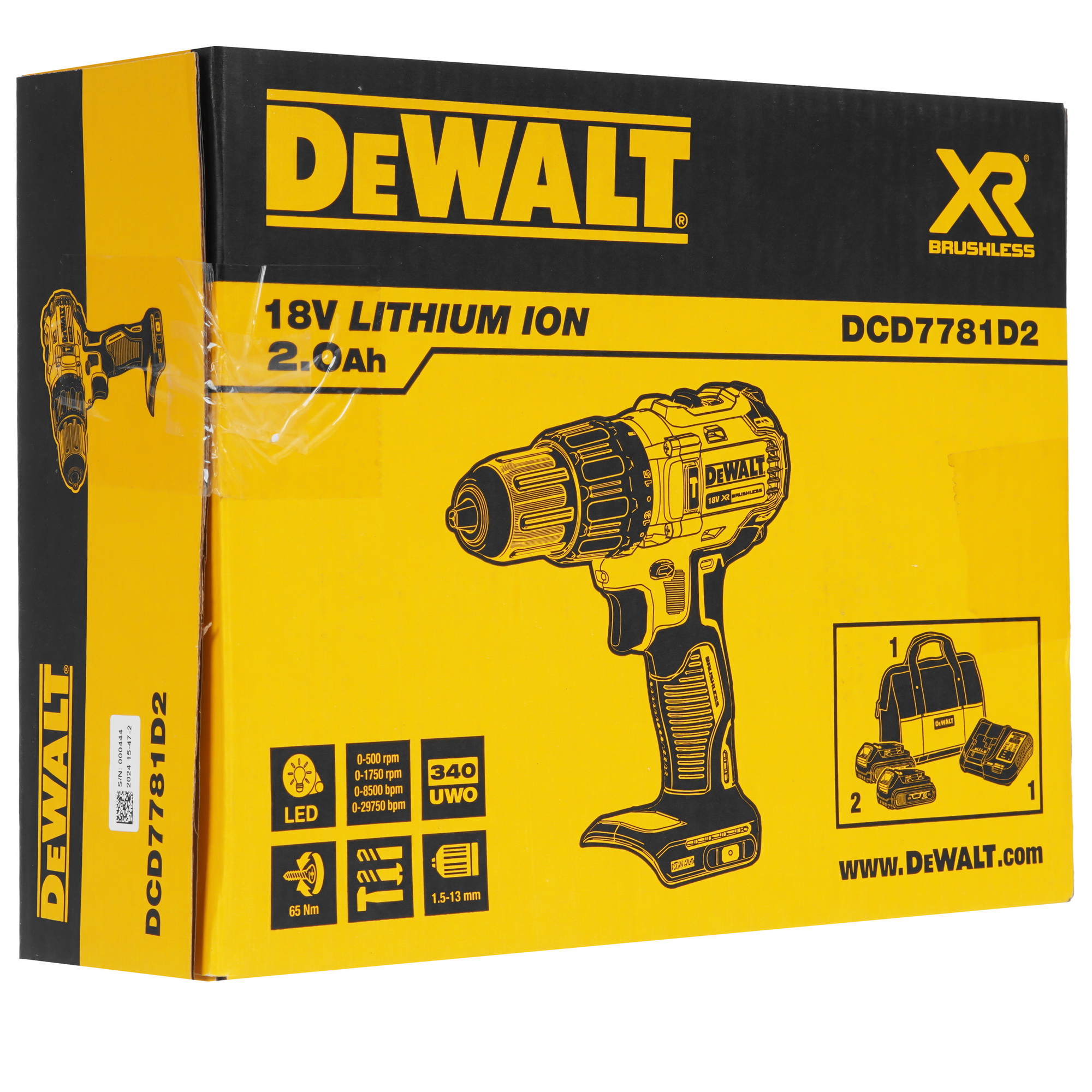 Дрель-шуруповерт DeWalt DCD7781D2-IN 5488247 STDN-0109699 - Вид №9