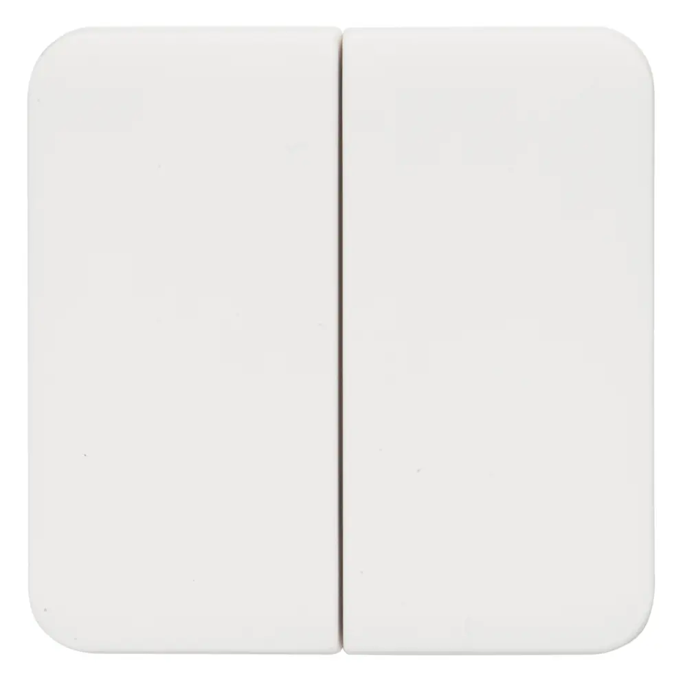 Накладка для выключателя/переключателя Lexman Cosy 2 клавиши, цвет белый STLM-2135210