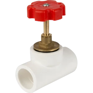 Вентиль запорный PN20 32x32 мм ручка барашек полипропилен