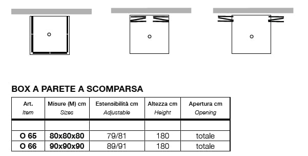 Квадратная душевая кабина из акрилового стекла с раздвижной дверью Metidea золото ARCH-00077237 - Вид №2