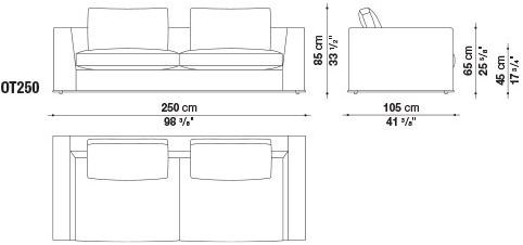 Maxalto Диван из ткани Otium sun-id-1372446 - Вид №24