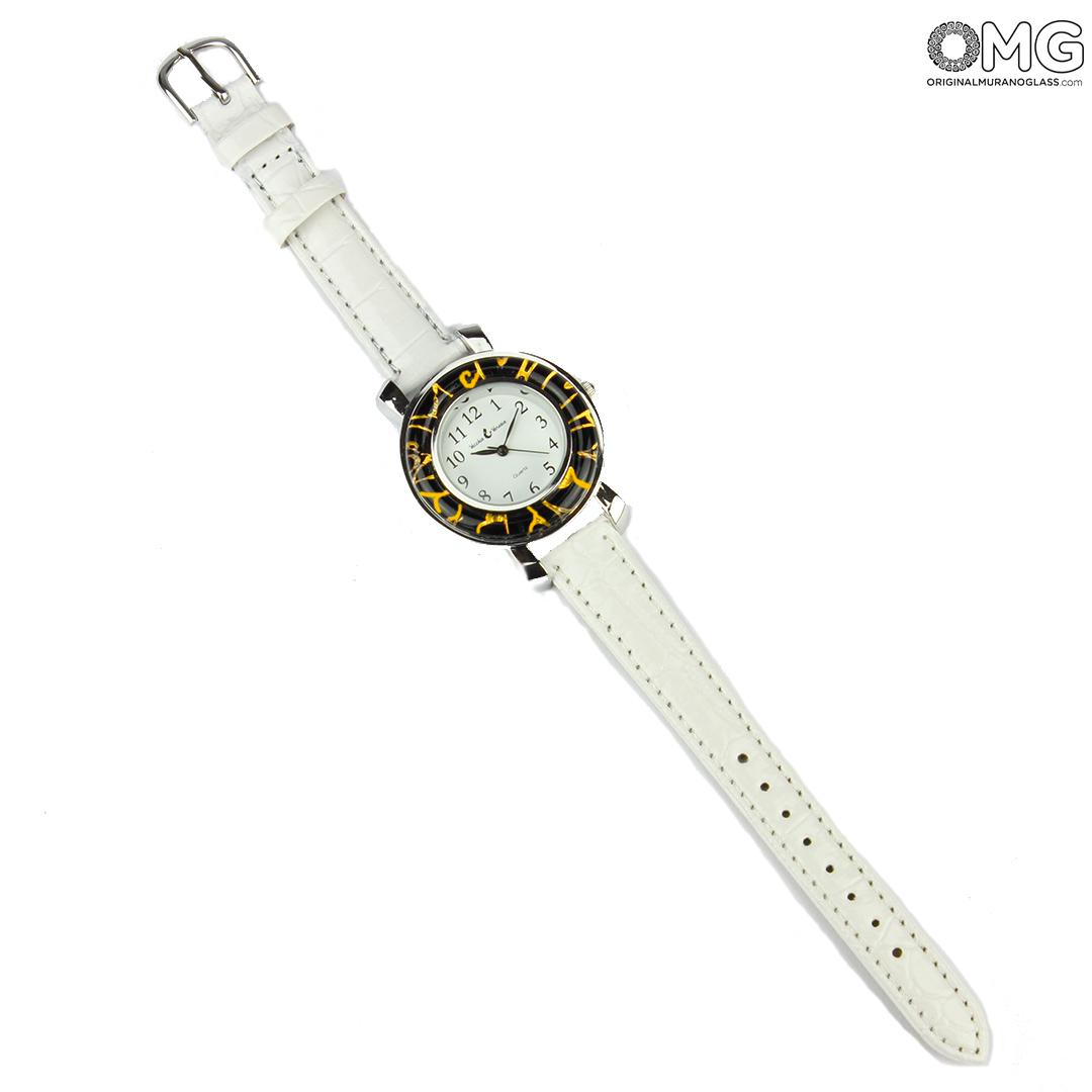 2927 ORIGINALMURANOGLASS Наручные часы унисекс - белые - Original Murano Glass OMG 23 см  - Вид №1