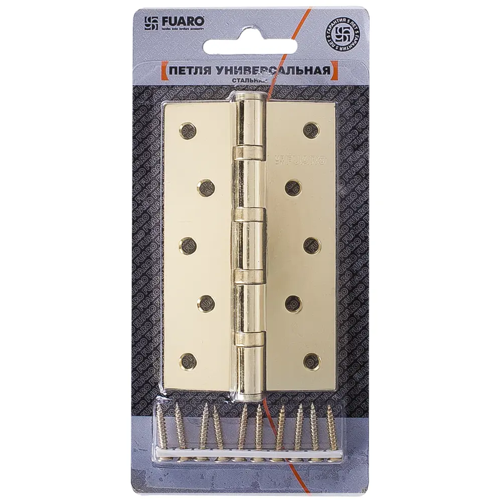 13965274 Петля универсальная Fuaro 4BB 125x75x2.5 мм сталь цвет латунь STLM-0004067  - Вид №3