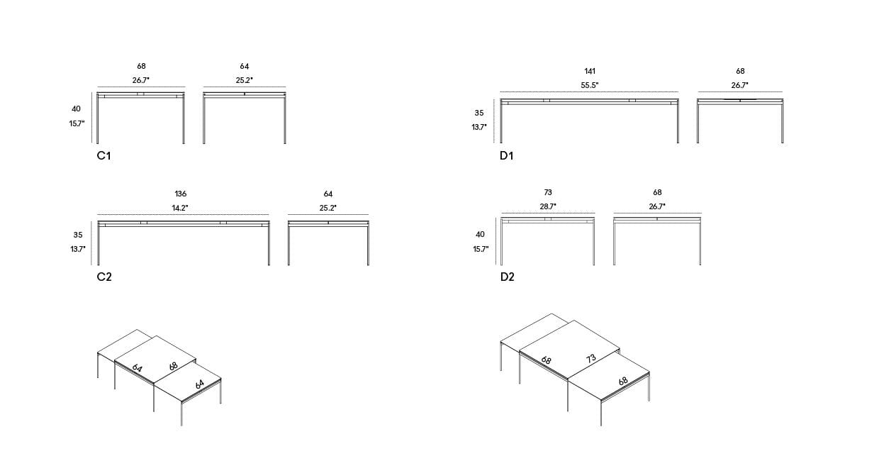 Керамический журнальный столик для гостиной Casamania & Horm Torii ARCH-00064857 - Вид №7