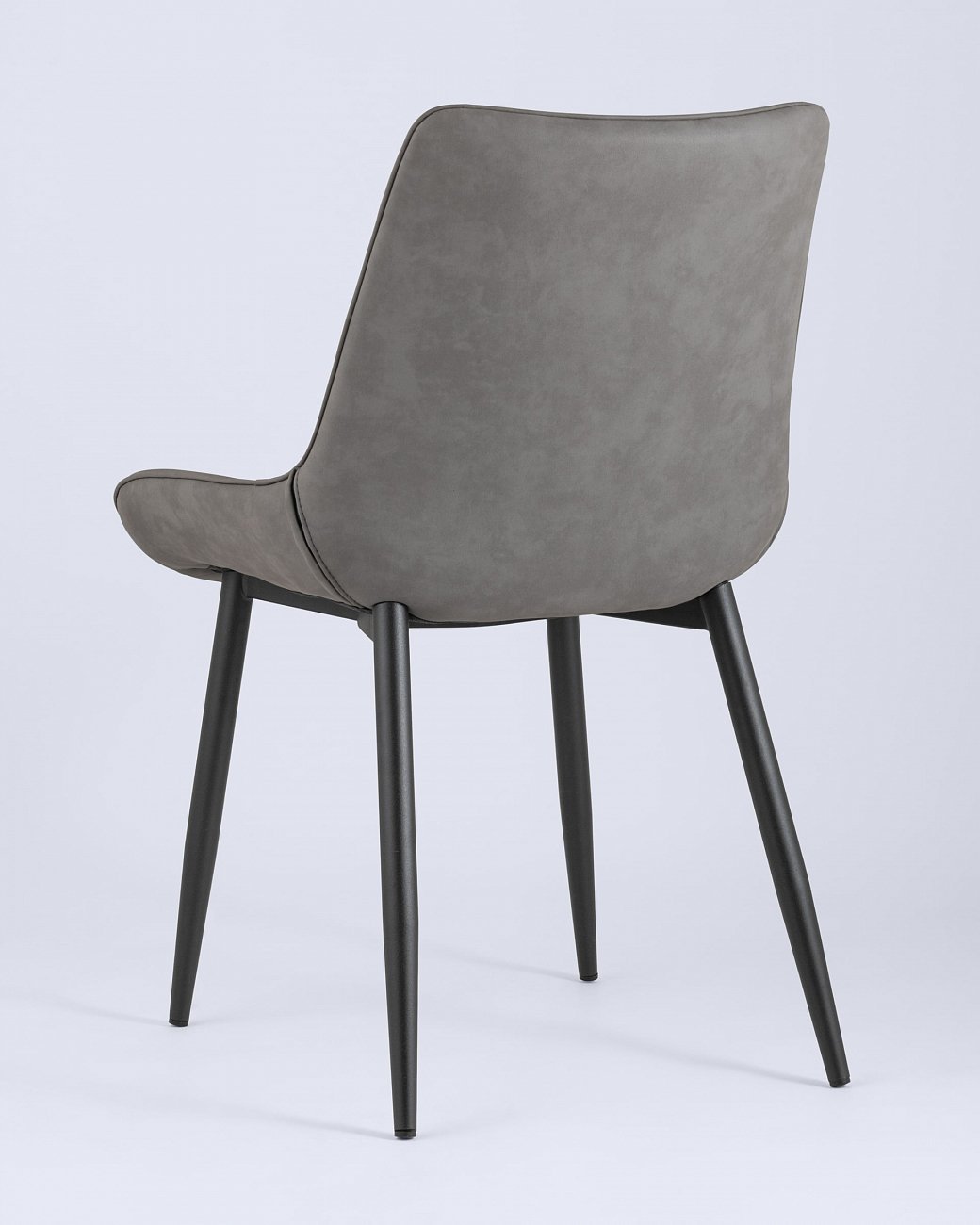 Стул со спинкой серый из экокожи "Невада" STOOL GROUP ДИЗАЙНЕРСКИЕ, ИНТЕРЬЕРНЫЕ 00-3946290 Серый  - Вид №4