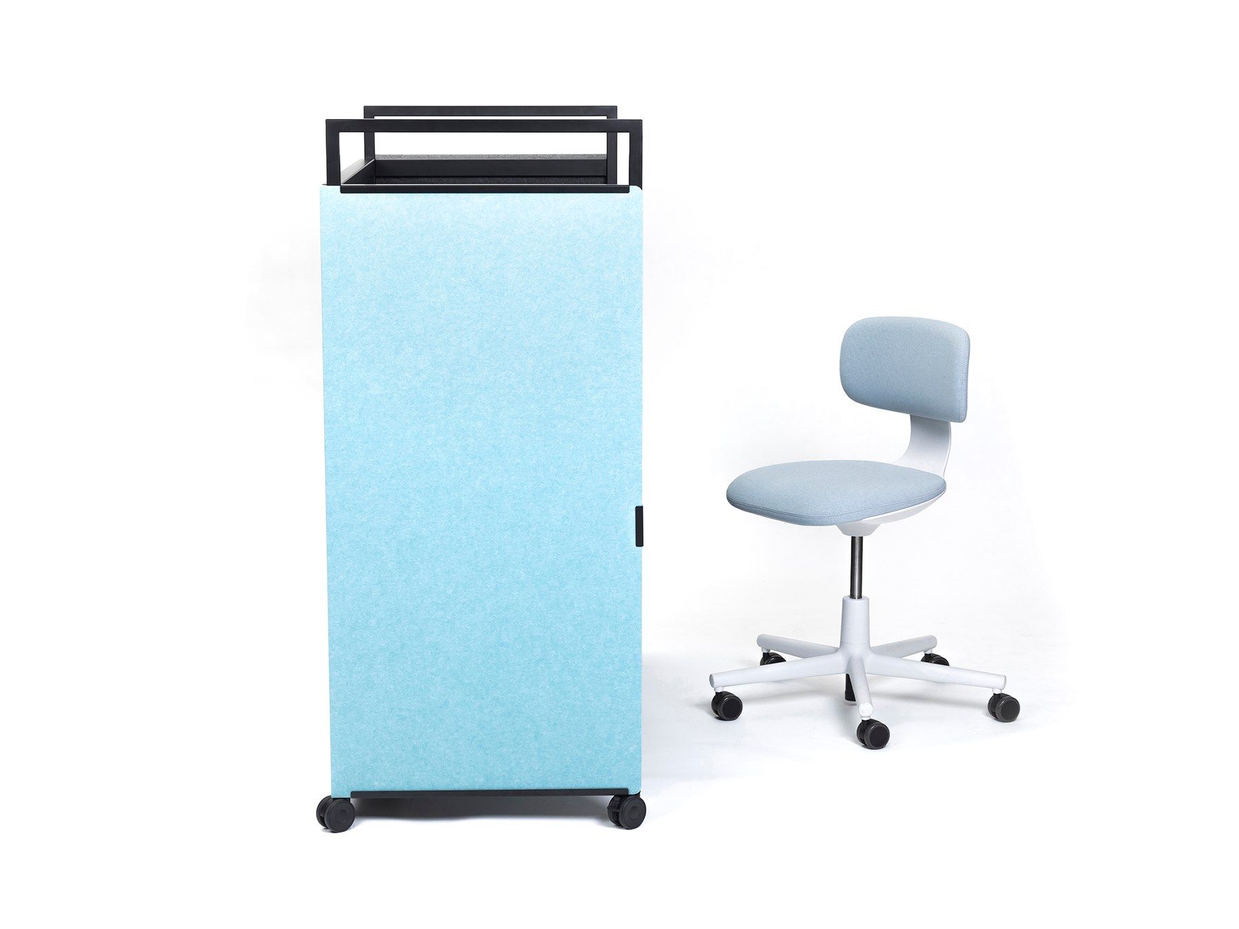 Рециркулированный ПЭТ регулируемая высота стол на колесах с электрической розеткой ECHOJAZZ MCART ARCH-00131553 - Вид №14