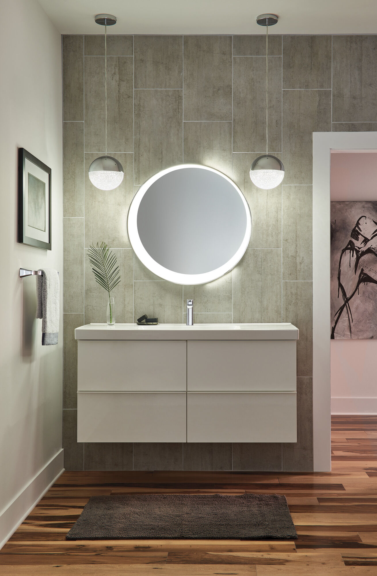 75218 Вешалка для полотенец 18 дюймов Delta Faucet Tesla Хром - Вид №1