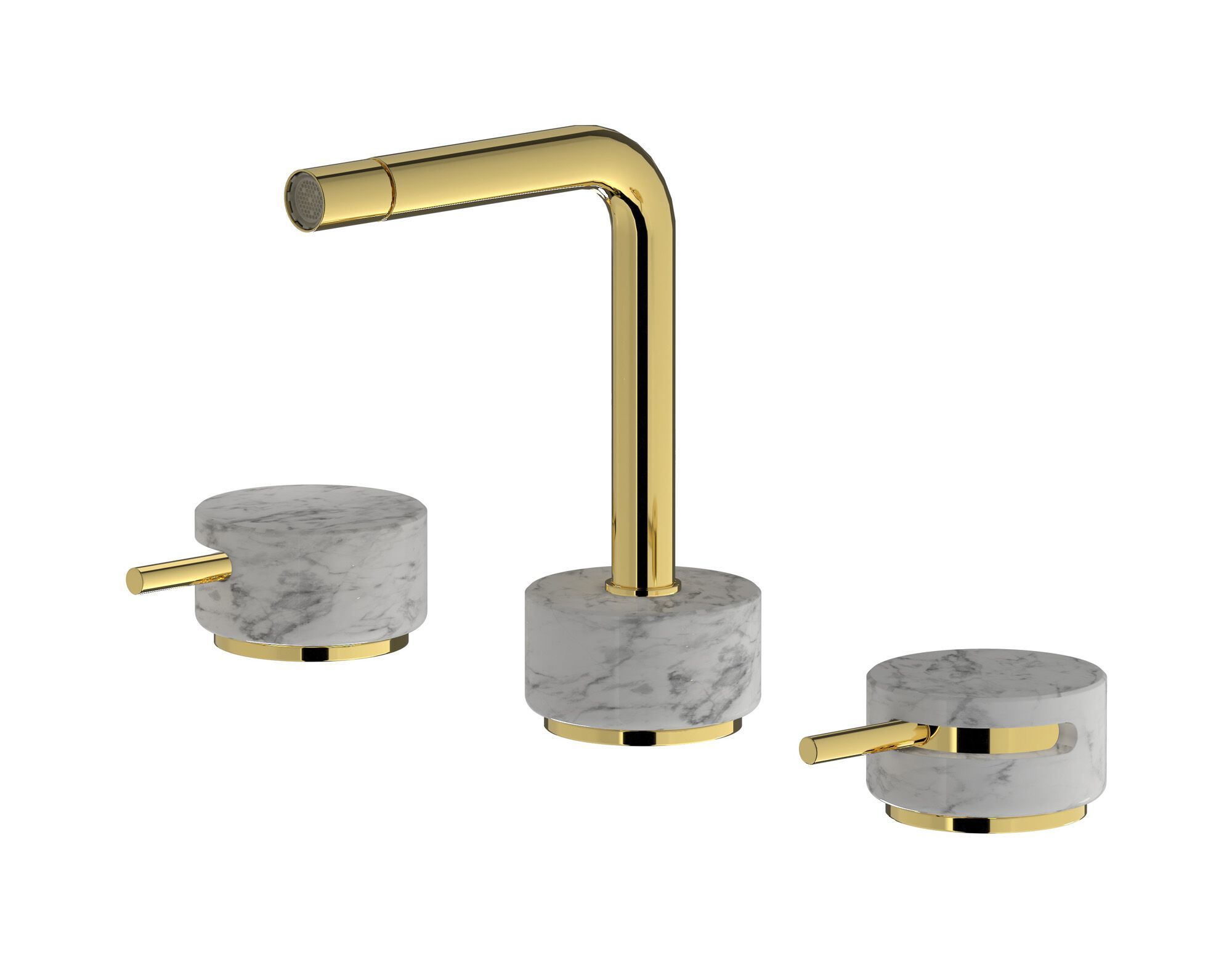 Смеситель для биде с 3 отверстиями для мраморной столешницы IB мрамор + мрамор Elle ARCH-00101784 - Вид №15