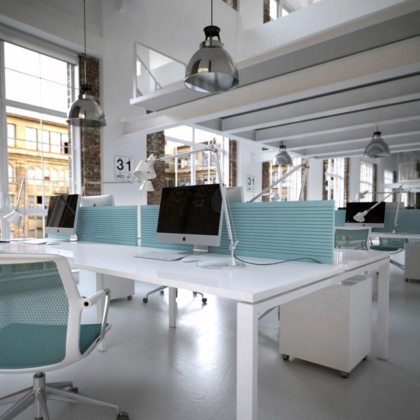 Elitable Стол из лакированного дерева с системой прокладки кабелей Eco sun-id-1462378 - Вид №7