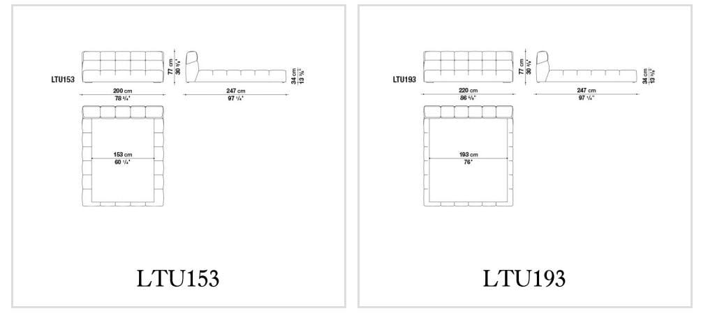 Двуспальная кровать для хранения ткани B&B Italia Tufty Time ARCH-00129344 - Вид №7