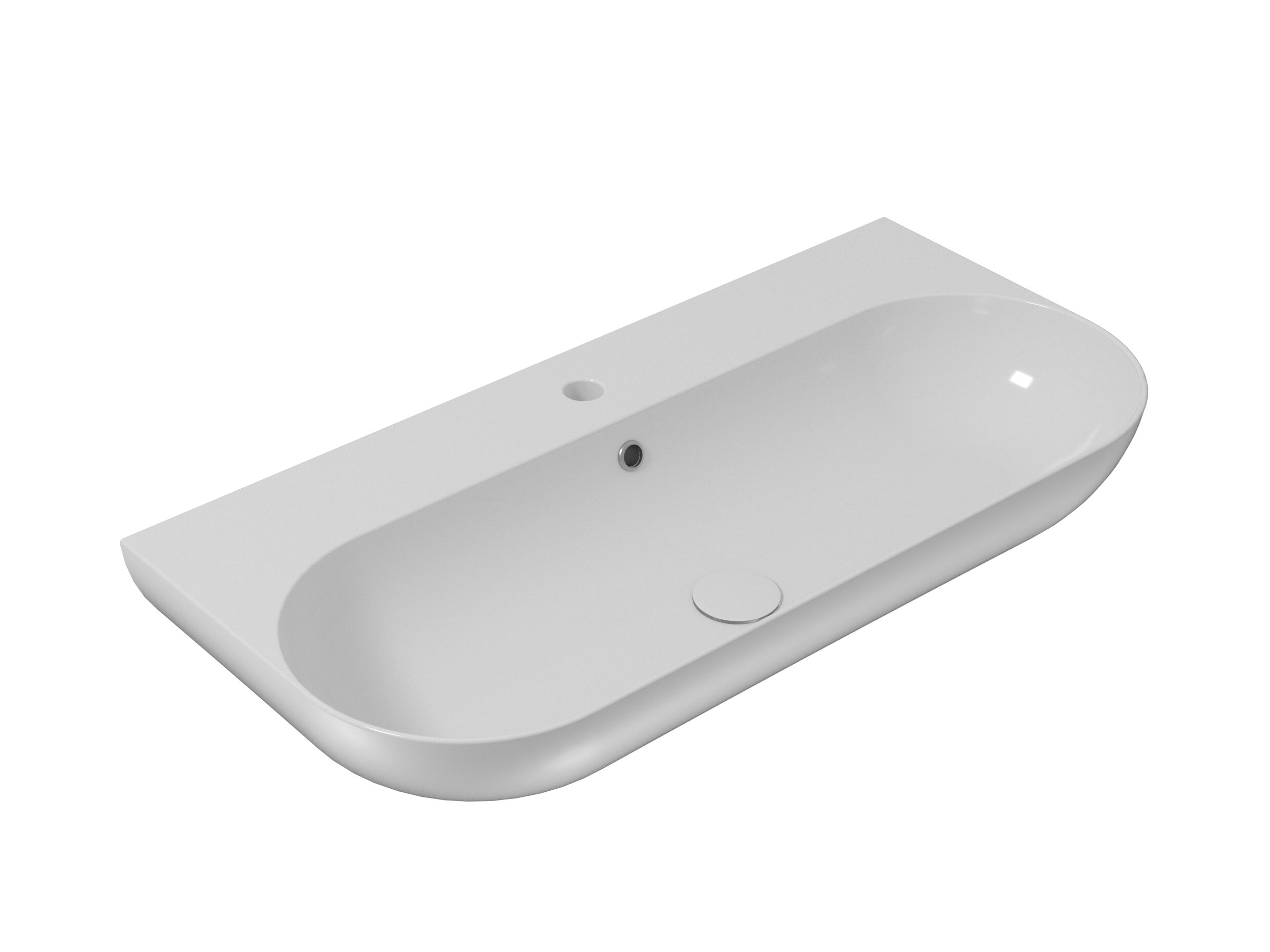 Керамическая овальная подвесная раковина Olympia Ceramica Milady ARCH-00068487