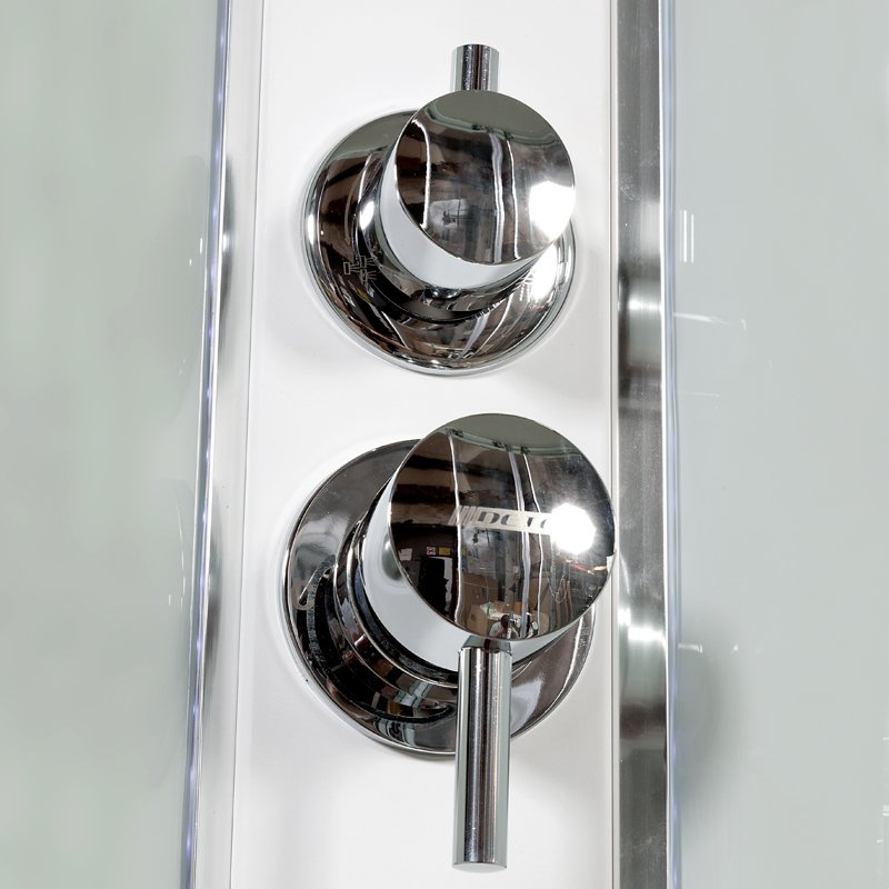 L 809 N с гидромассажем BLACK Душевая кабина DETO Серия L А102 L LED с кнопкой - Вид №8