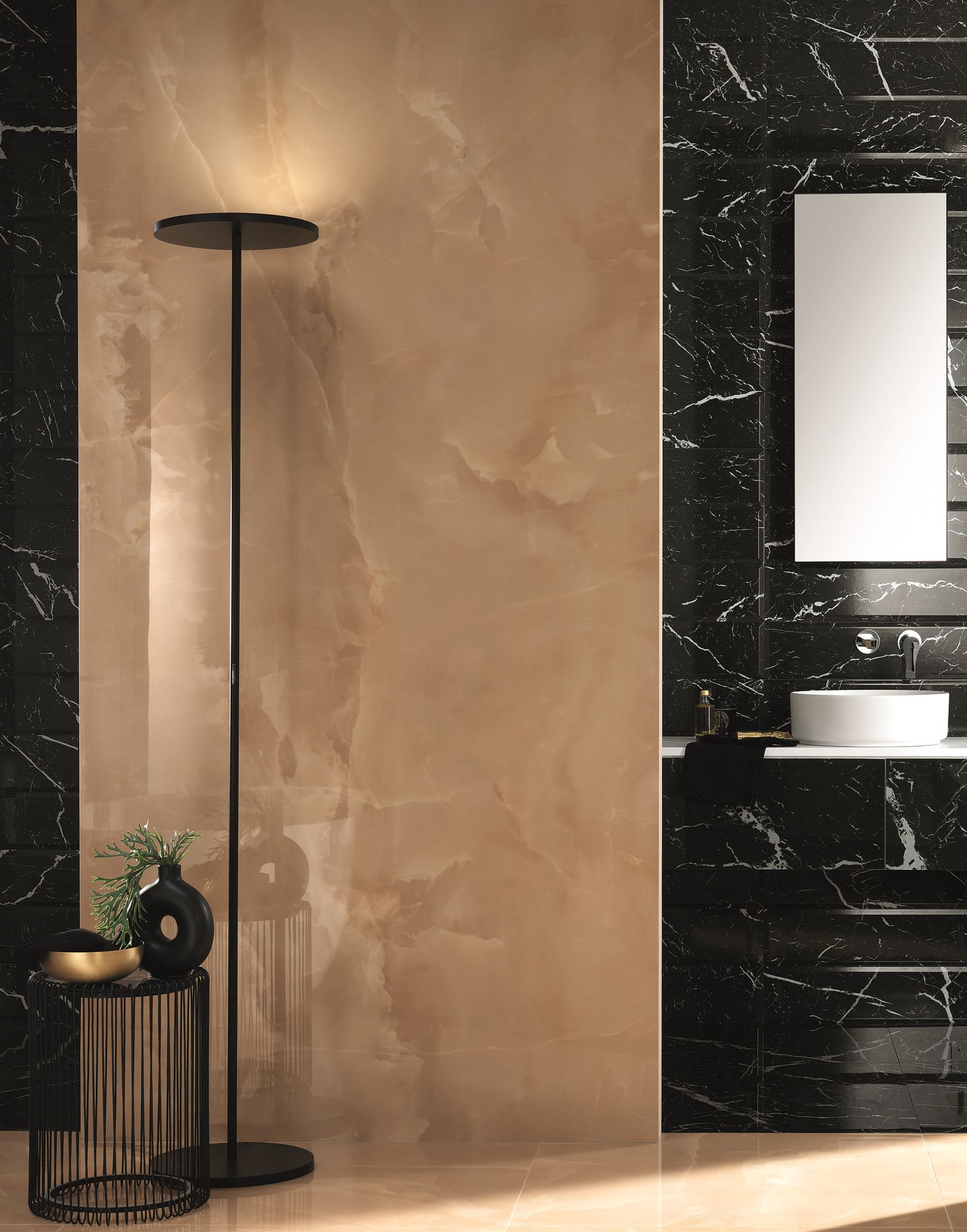 Пол / керамогранит с мраморным эффектом FAP ceramiche Roma Gold ARCH-00044009 - Вид №49