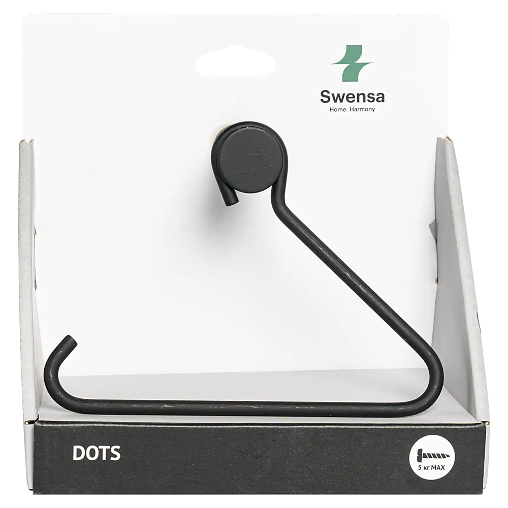 Держатель для туалетной бумаги Swensa Dots - стильный черный аксессуар 89368782 STLM-1585040 - Вид №3