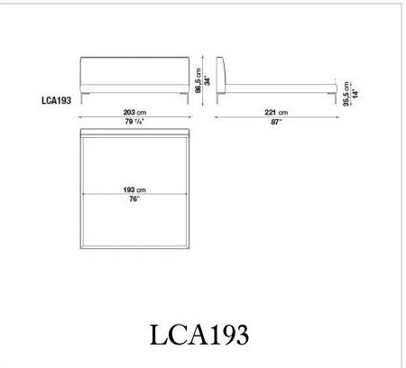 B&B Italia Двуспальная кровать из ткани с мягким изголовьем Charles sun-id-1457410 - Вид №14