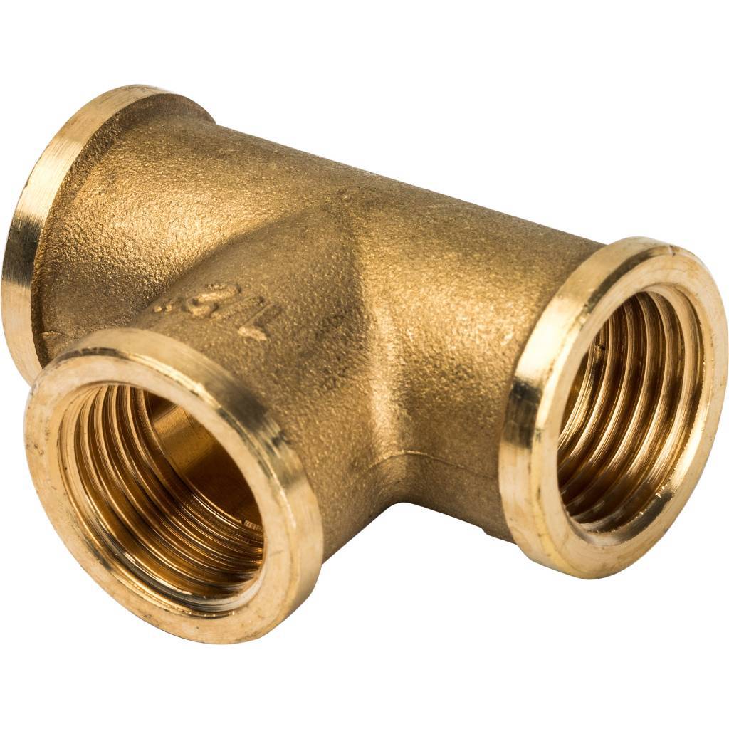 Тройник STOUT 1/2" латунный для водопроводных систем 82238982 STLM-0022663 - Вид №2