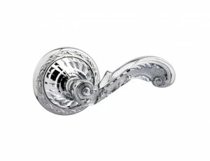 0R6216.000.01 Набор дверных ручек на розах с кристаллами сваровски эксклюзив Золото 24К