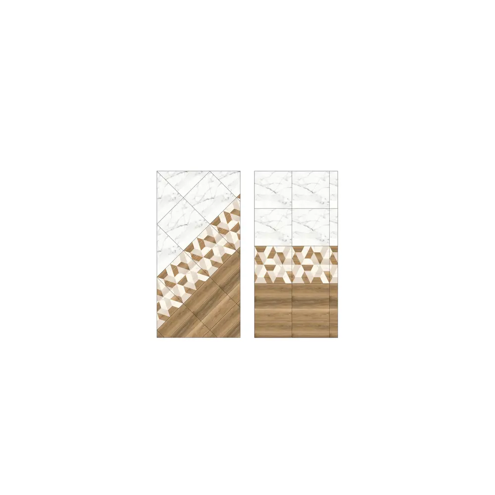 Керамогранит Классик «Вуд» 45х45см 1.42 м² цвет коричневый/белый LB CERAMICS STLM-2107104 - Вид №6