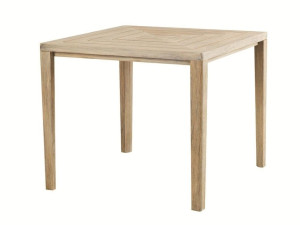 Деревянный квадратный садовый стол