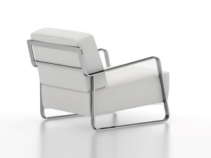 Кожаное кресло с подлокотниками