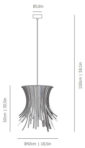 Светодиодная подвесная лампа из целлюлозного волокна A-Emotional Light Bety Eco ARCH-00035992 - Вид №5