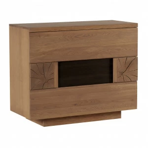 Комод деревянный с 3 ящиками дуб коричневый 3 Woody VAVI ДИЗАЙНЕРСКИЕ, WOODY 132626 Коричневый