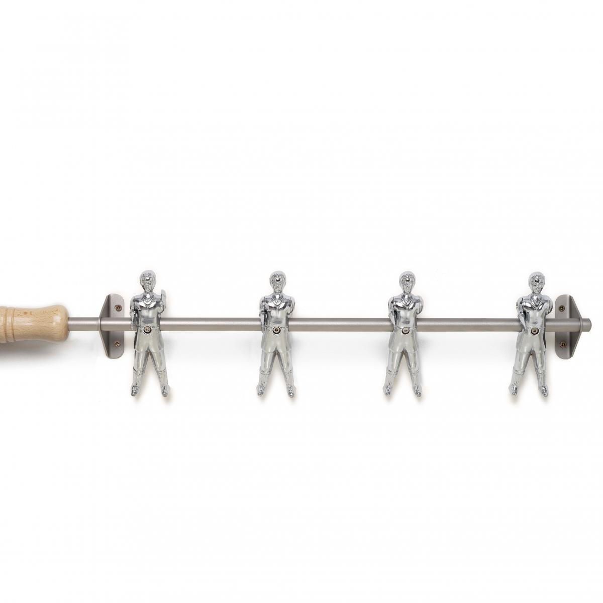 058519 Вешалка 4, серебряные футболисты RS Barcelona Champions Santreyd 