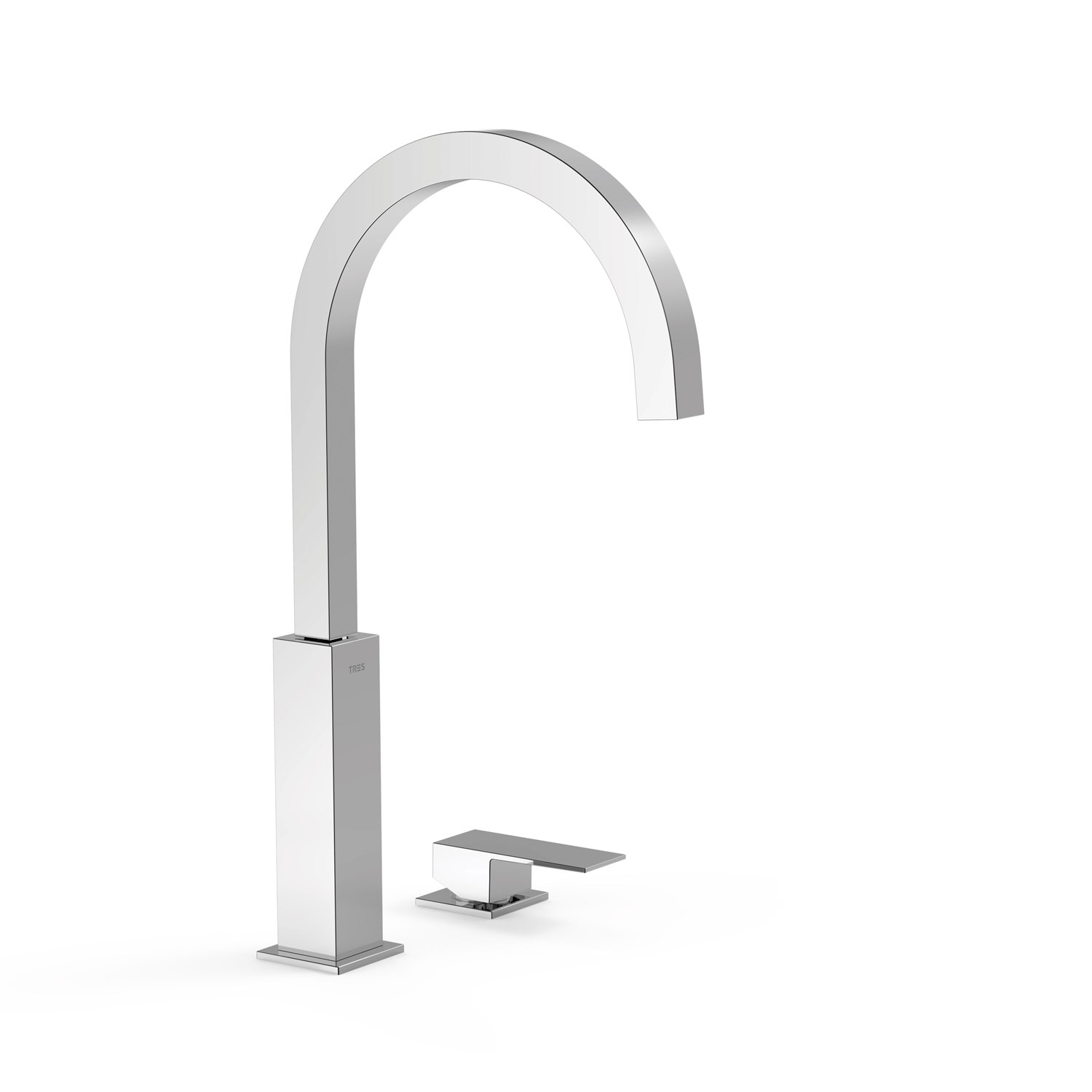 Смеситель для умывальника CUADRO High с одной ручкой-00610504 TRES 