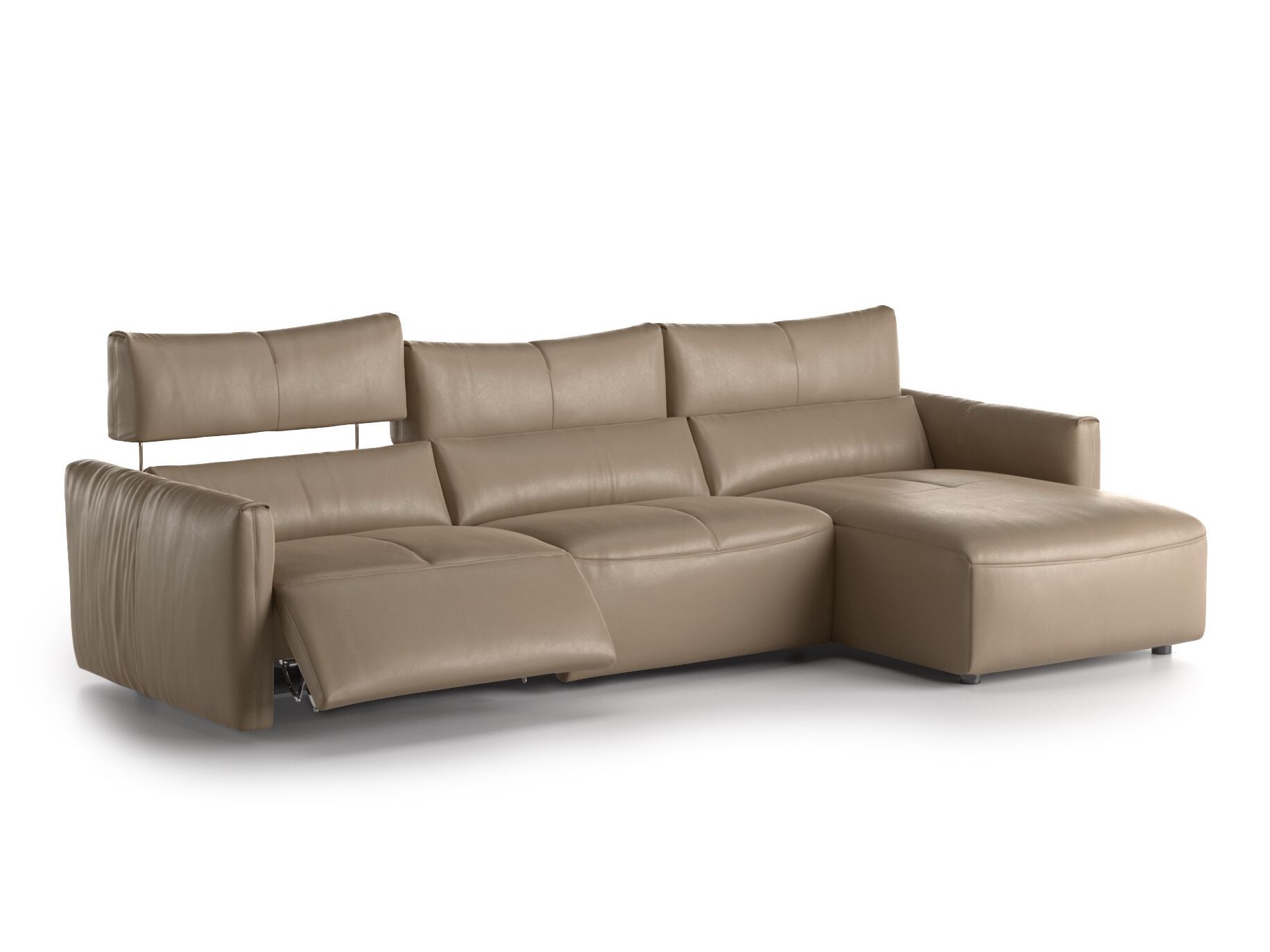 3-местный кожаный диван с откидывающейся спинкой Natuzzi Italia GALAXY ARCH-00032207 - Вид №2