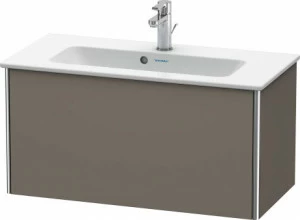 XS406609090 Тумбочка подвесная компакт XSquare #XS4066 810 x 388 мм Фланелево-серый шелковисто-матовый лак