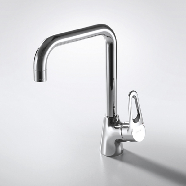 Смеситель для кухни с высоким поворотным изливом ECO-D F793158C-1 bravat - Вид №1