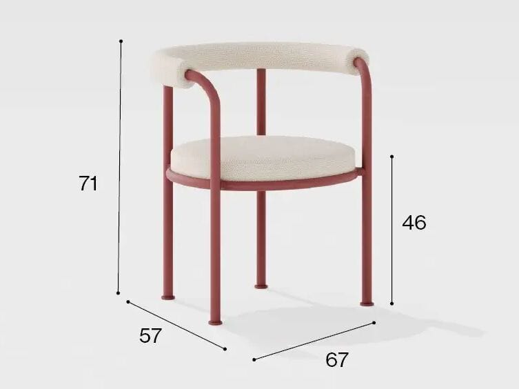 Съемный мягкий садовый стул с подлокотниками FAST Roè ARCH-00139482 - Вид №13