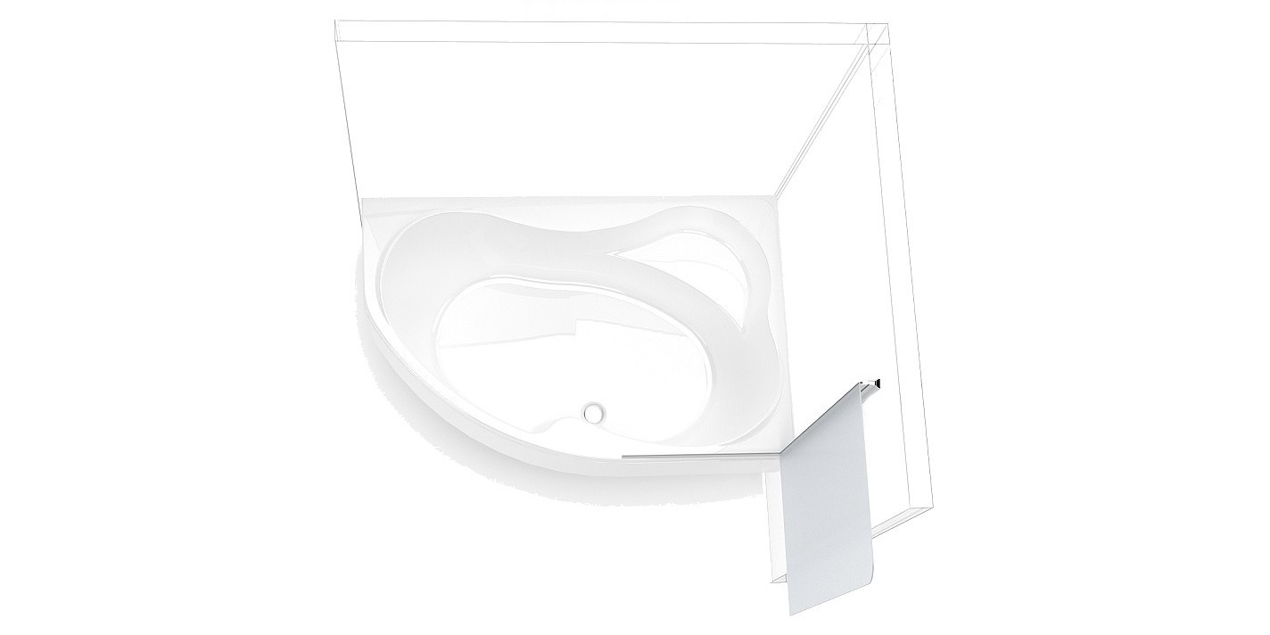 173656 Душевое ограждения на борт вынны Aquanet Россия AQ1 - Вид №3