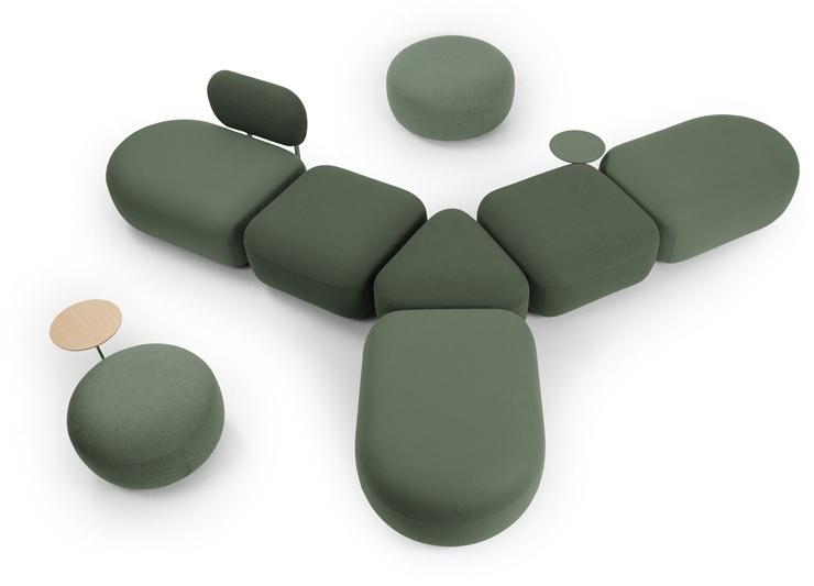 True Design Круглый мягкий пуф с полкой для журналов Code Cd80ro +cd60ro - Вид №8