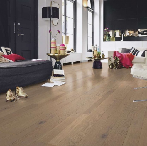 Паркетная доска Meister PС 400 Style Античный серый 8266 Дуб Рустик с брашью (Текстурированная) 2400х255 мм 2300200055 - Вид №6