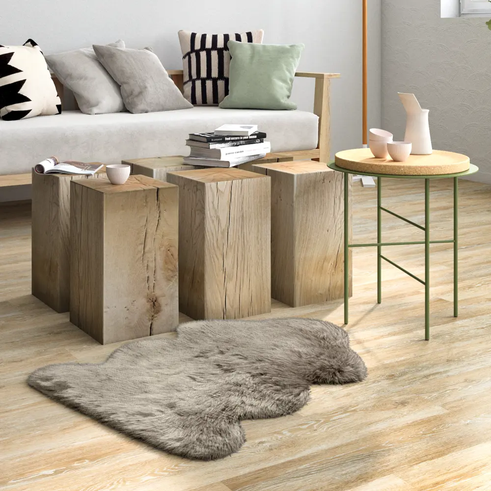 INSPIRE JADE - Искусственная шкура из акрила 60×90 см в нежном бежевом оттенке 83235403