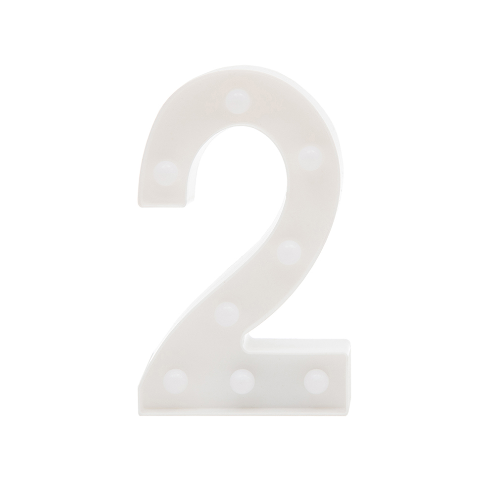 Ночник детский "Цифры" LITTLE LOVELY COMPANY  281693 Белый Santreyd  - Вид №6