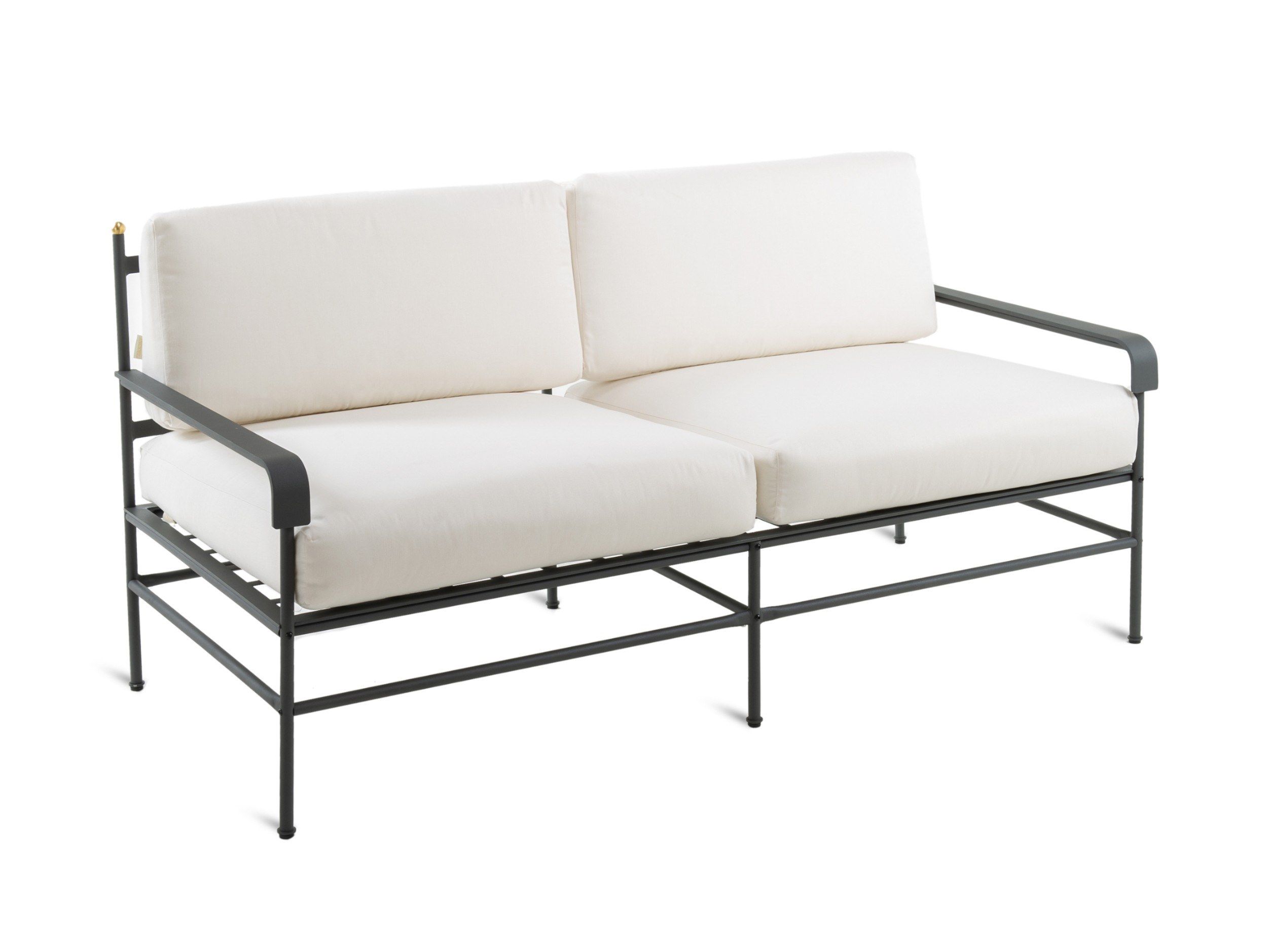 Садовый диван из оцинкованного железа и акриловой ткани Unopiù Тоскана ARCH-00126195