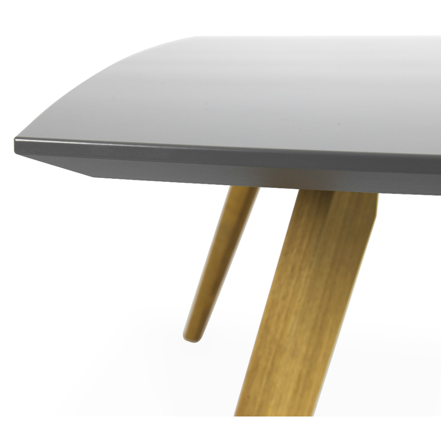 Стол обеденный, раздвижной, Tenzo Bess, 75х160/205х95 см, дуб, серый 2184014 - Вид №4